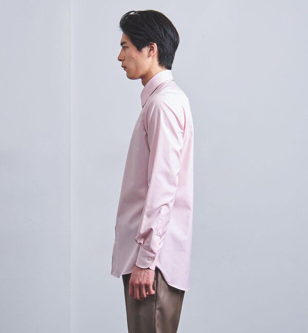 UNITED ARROWS「イージーケア AG ヘアラインストライプ ラウンドレギュラーカラー シャツ -抗菌防臭-」|シャツ・ブラウス|