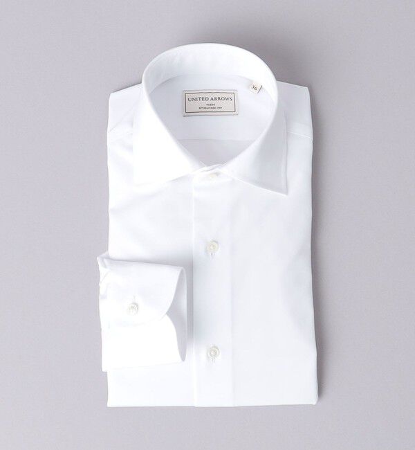 UNITED ARROWS「イージーケア AG ブロードセミワイド シャツ ―抗菌防臭―」|シャツ・ブラウス|WHITE