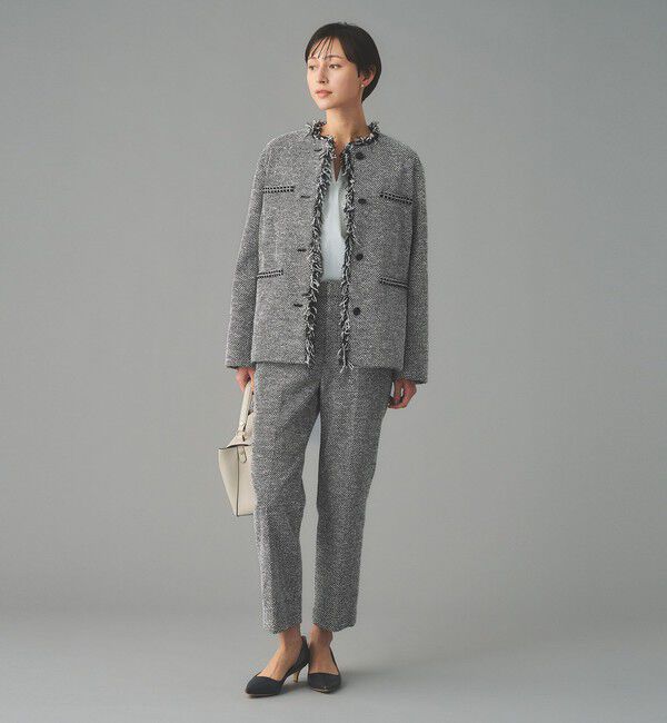 UNITED ARROWS「2トーン ツイードライク パンツ」|スラックス|