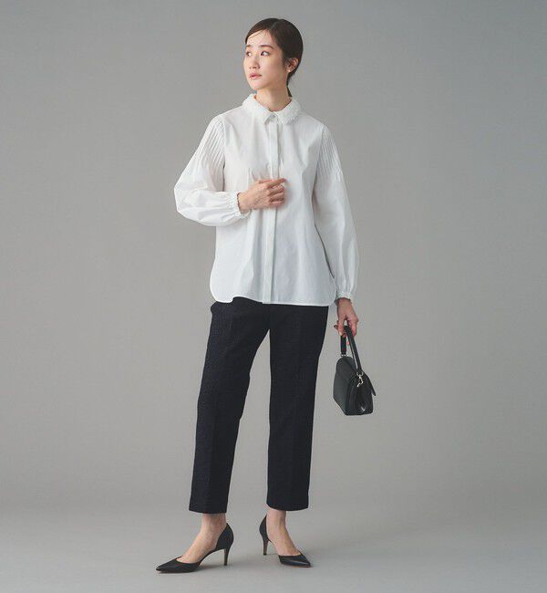 UNITED ARROWS「2トーン ツイードライク パンツ」|スラックス|