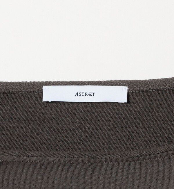 ASTRAET「＜ASTRAET＞ウラケ ボートネック ノースリーブカットソー」|スウェット・ジャージ|
