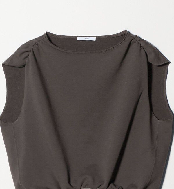 ASTRAET「＜ASTRAET＞ウラケ ボートネック ノースリーブカットソー」|スウェット・ジャージ|