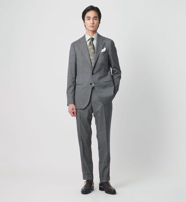 UNITED ARROWS「ピンチェック  ３ボタン スーツ  S‐MODEL」|スーツ|DK.GRAY