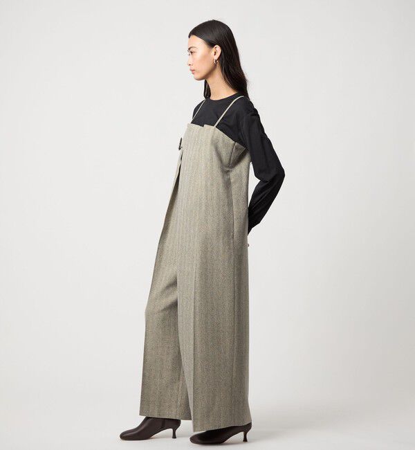 EMMEL REFINES「＜EMMEL REFINES＞EM ラップライク キャミサロペット」|オールインワン|