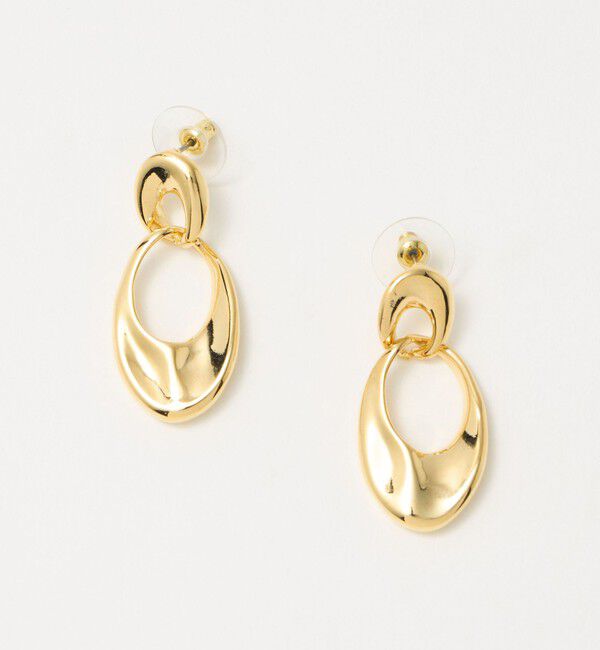 UNITED ARROWS green label relaxing「Wオーバルリング ピアス」|ピアス|GOLD