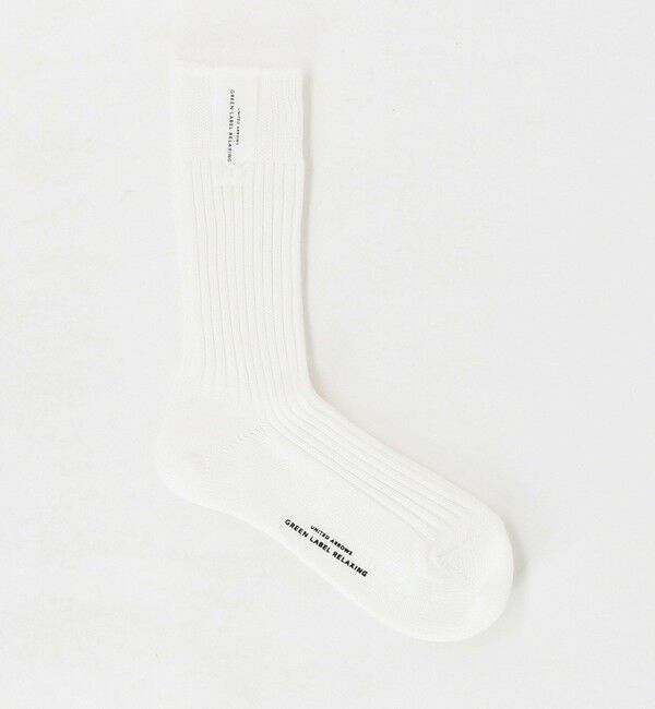 UNITED ARROWS green label relaxing「リブ ソックス」|ソックス|WHITE