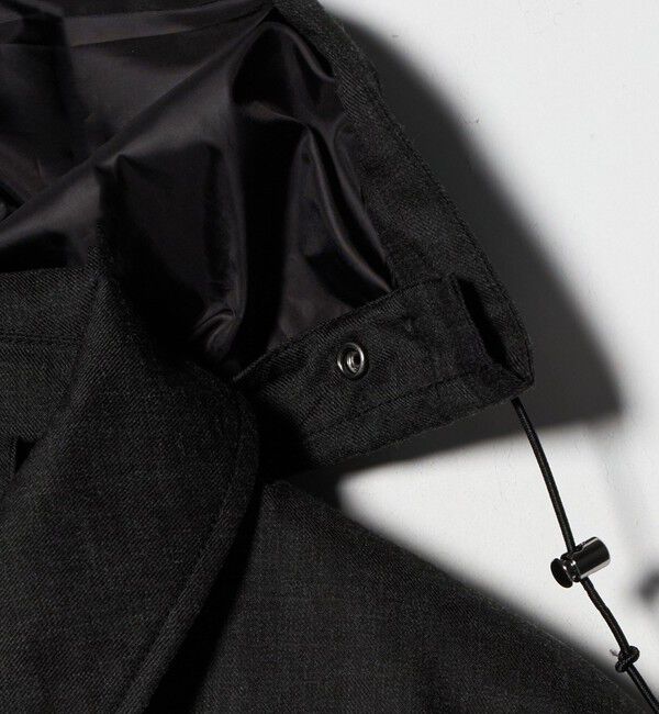 UNITED ARROWS green label relaxing「ルミレットウール TAION フード バルカラーコート -撥水-」|ステンカラーコート|