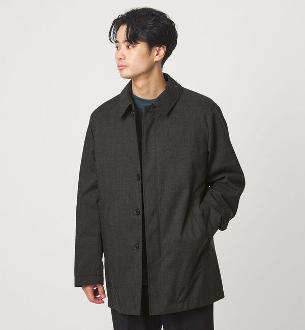 UNITED ARROWS green label relaxing「ルミレットウール TAION フード バルカラーコート -撥水-」|ステンカラーコート|