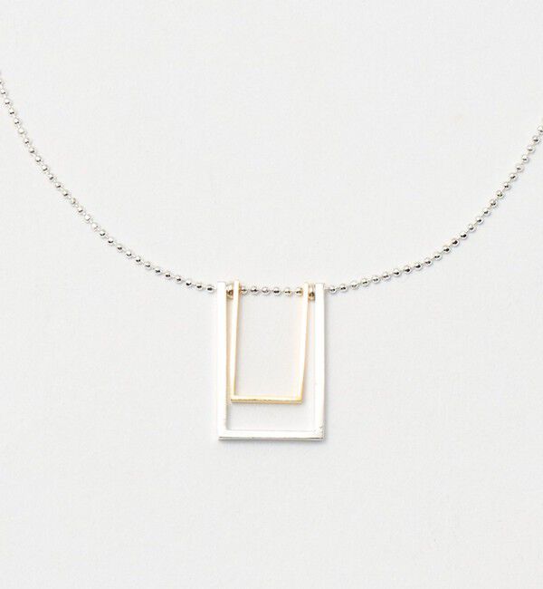 UNITED ARROWS green label relaxing「＜anisotea＞Two スクエア ネックレス」|ネックレス|