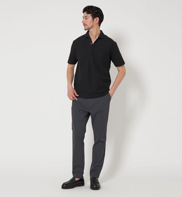 BEAUTY&YOUTH UNITED ARROWS「【WEB限定 WARDROBE SMART】ステイ クリーン ピケ スキッパー ポロシャツ【抗菌・防臭】」|ポロシャツ|