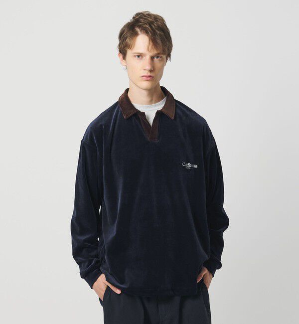 California General Store「＜CGS.＞オーガニックコットン ベロア スキッパー」|ポロシャツ|