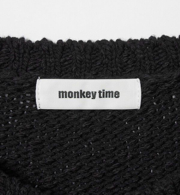 MONKEY TIME「コットン スラブ クルーネック」|ニット・セーター|