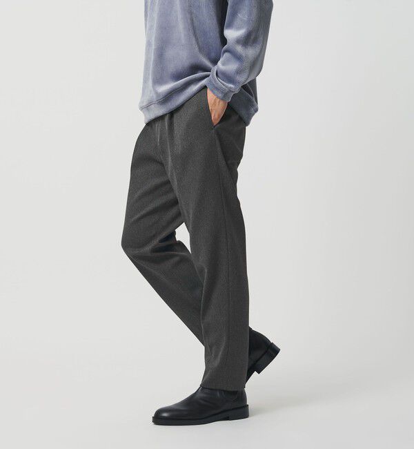 BEAUTY&YOUTH UNITED ARROWS「ツイル 1プリーツ テーパード パンツ NO.5 ヨコストレッチ」|チノ|