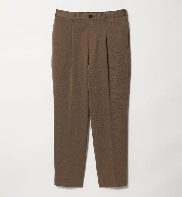 BEAUTY&YOUTH UNITED ARROWS「ツイル 1プリーツ テーパード パンツ NO.5 ヨコストレッチ」|チノ|
