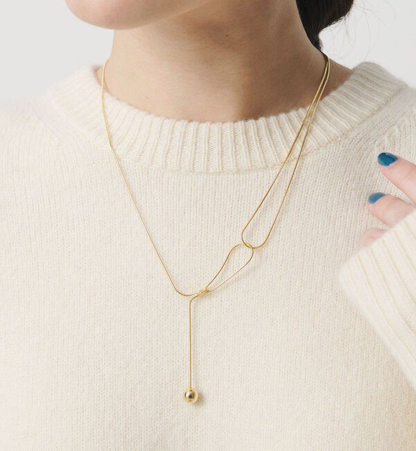 BEAUTY&YOUTH UNITED ARROWS「ノット ワンボール ネックレス」|ネックレス|GOLD