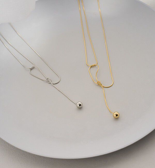 BEAUTY&YOUTH UNITED ARROWS「ノット ワンボール ネックレス」|ネックレス|SILVER