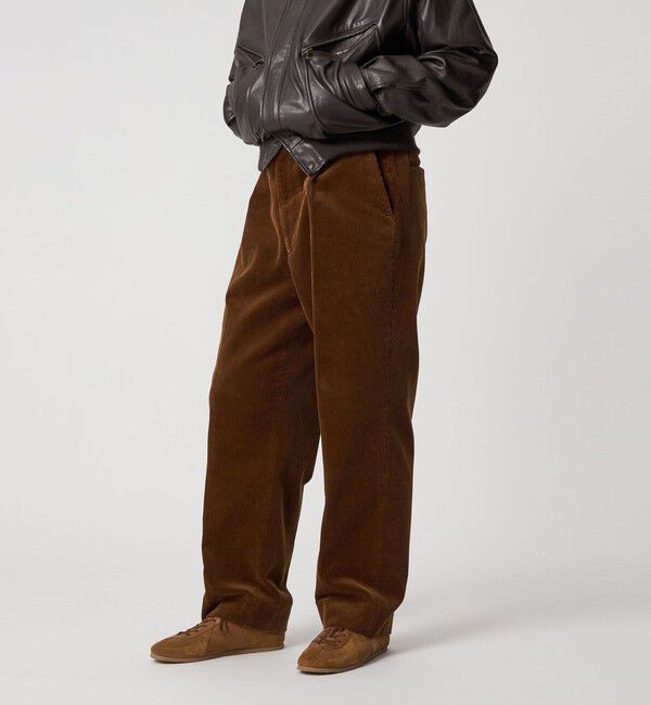 Steven Alan＞ 8W コーデュロイ アウト ワンプリーツ スラックス