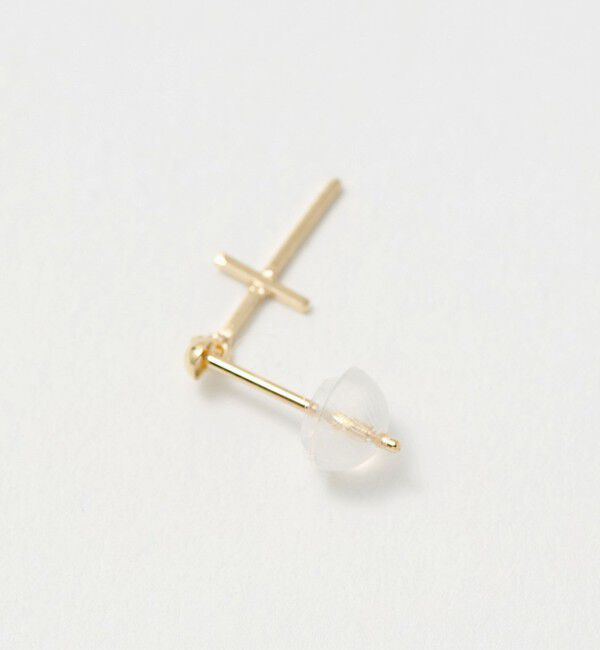 BEAUTY&YOUTH UNITED ARROWS「K10 クロス ピアス」|ピアス|