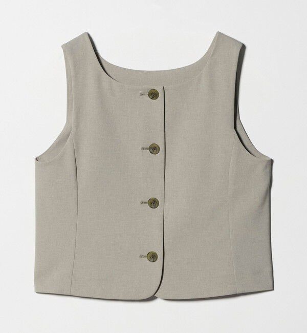 BEAUTY&YOUTH UNITED ARROWS「スクエアネック 2WAYベスト 吸水速乾 防シワ UV」|ベスト・ジレ|BEIGE