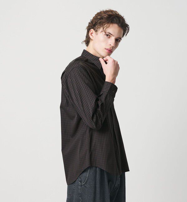 BEAUTY&YOUTH UNITED ARROWS「MUTED ギンガムチェック レギュラーシャツ FORM型」|シャツ・ブラウス|DK.BROWN