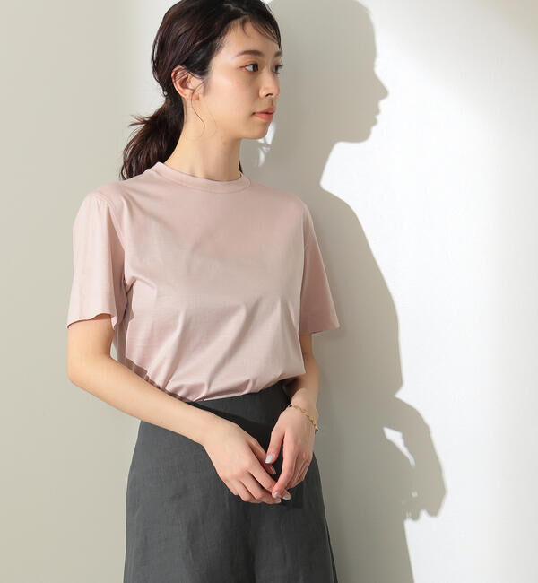 Demi-Luxe BEAMS 「SLOANE / コットン天竺  Tシャツ」|Tシャツ・カットソー|別PINK