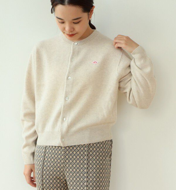 Ray BEAMS 「DANTON / ラムウール クルーネック カーディガン」|カーディガン|