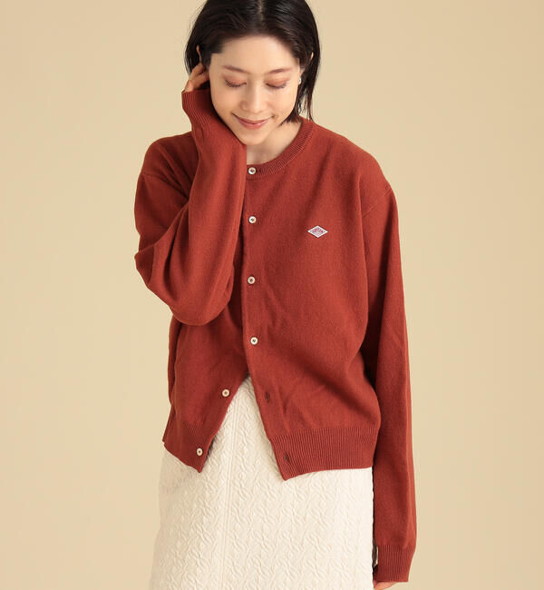 Ray BEAMS 「DANTON / ラムウール クルーネック カーディガン」|カーディガン|