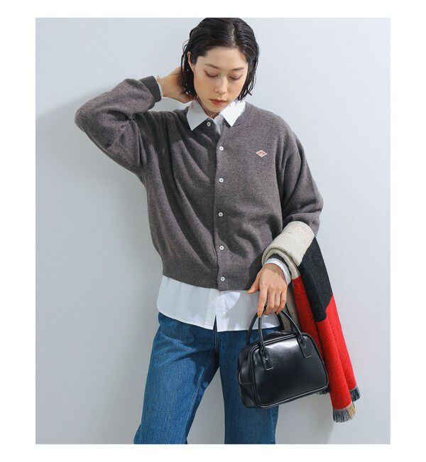 Ray BEAMS 「DANTON / ラムウール クルーネック カーディガン」|カーディガン|