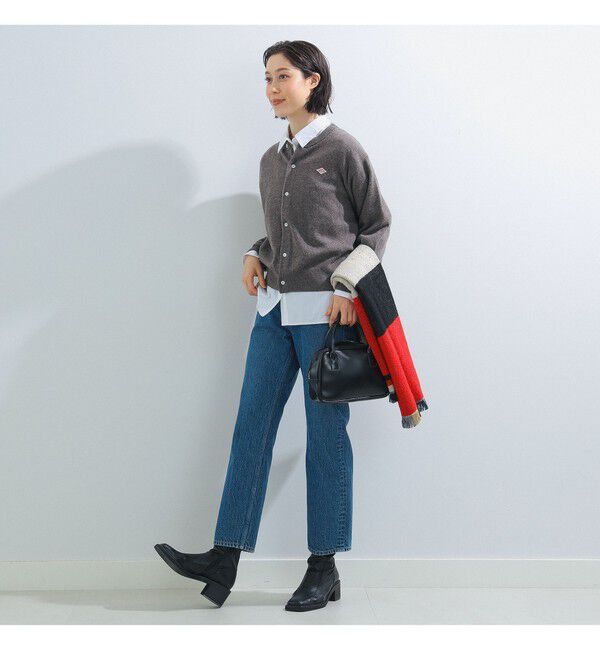 Ray BEAMS 「DANTON / ラムウール クルーネック カーディガン」|カーディガン|