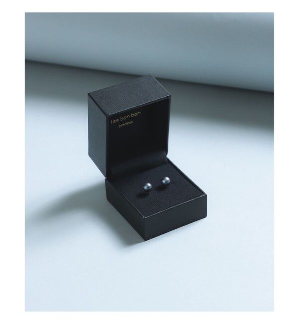 Demi-Luxe BEAMS 「les bon bon / 黒アコヤパール ピアス」|その他|GOLD