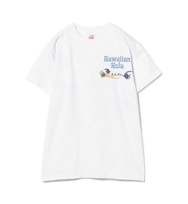 BEAMSBOY「SUN SURF / HAWAIIAN HULA Tシャツ」|Tシャツ・カットソー|WHITE
