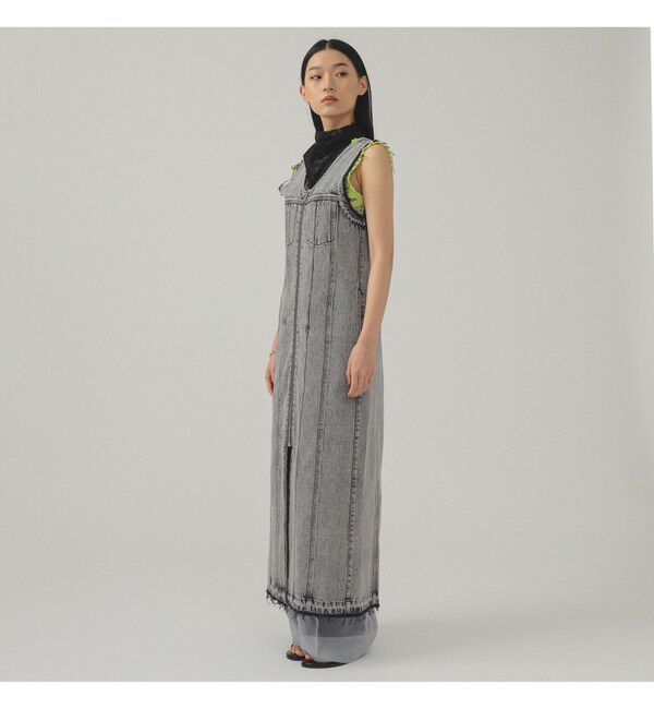 Ray BEAMS 「デニム ジップ タイト ワンピース」|ワンピース|