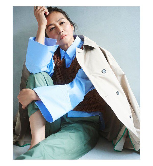 Demi-Luxe BEAMS 「AK+1 / ドルマンスリーブ風 トレンチコート」|ダッフルコート|