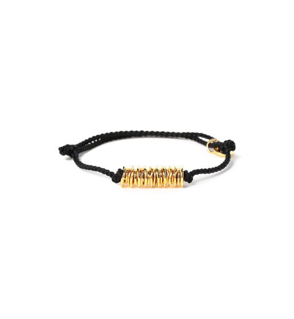 Ray BEAMS 「XOLO JEWELRY / Piece Silk Code ブレスレット GOLD」|ブレスレット・バングル|GOLD