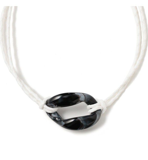 Ray BEAMS 「ellipse ループ ネックレス」|その他|