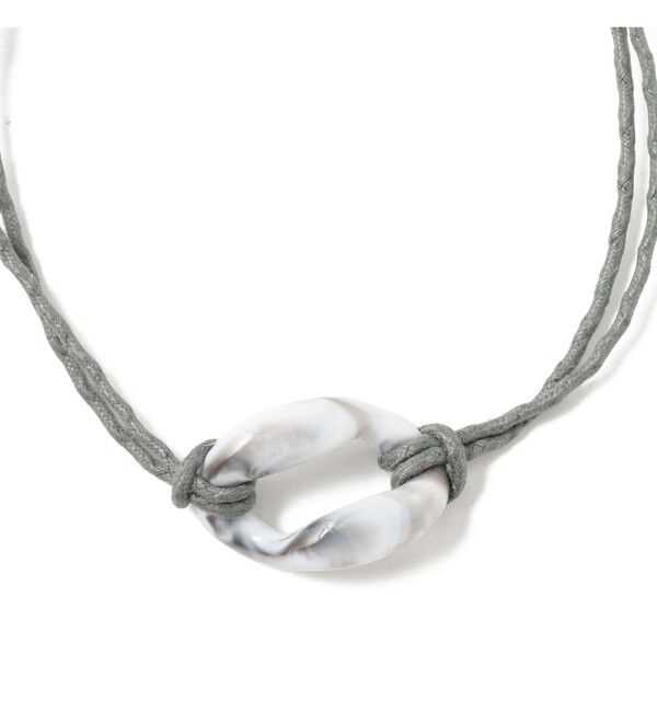 Ray BEAMS 「ellipse ループ ネックレス」|その他|GREY&times;WHITE