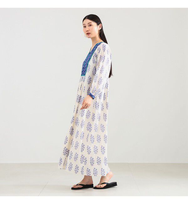 Demi-Luxe BEAMS 「ne Quittez pas / エスニック ギャザー ワンピース」|ワンピース|