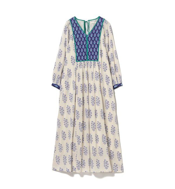 Demi-Luxe BEAMS 「ne Quittez pas / エスニック ギャザー ワンピース」|ワンピース|