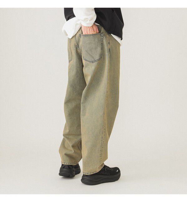 BEAMS「ワイド テーパード デニム」|デニム|