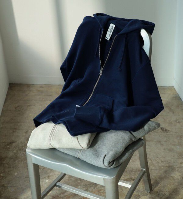 BEAMS PLUS「LOOPWHEELER / 別注 Slim Zip Sweat Hoody」|スウェット・ジャージ|