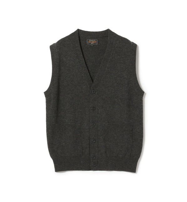 BEAMS PLUS「BEAMS PLUS / Button Knit Vest Solid」|ニット・セーター|