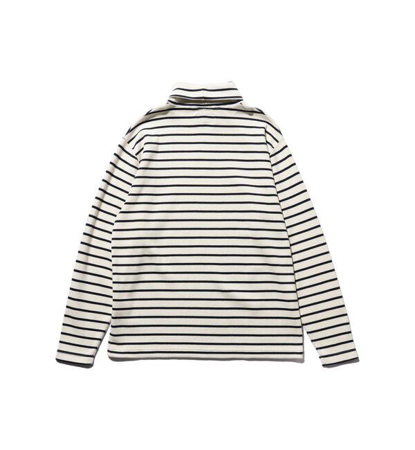 BEAMS PLUS「フライス ストライプ ハイネック」|Tシャツ・カットソー|