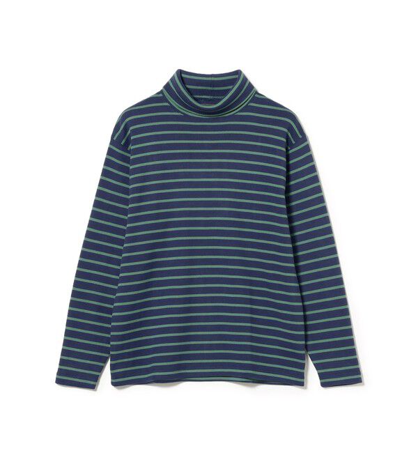 BEAMS PLUS「フライス ストライプ ハイネック」|Tシャツ・カットソー|