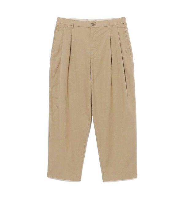 BEAMS「ダンガリー 2プリーツ スラックス」|チノ|