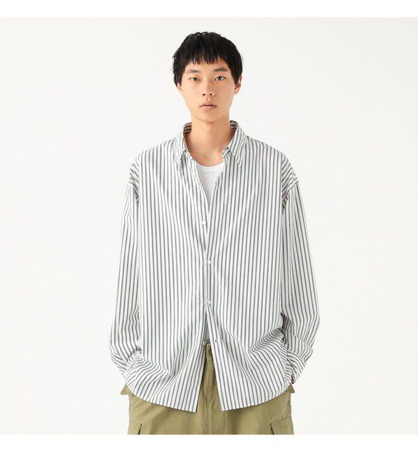 BEAMS「ワイドフィット バックジップ シャツ」|シャツ・ブラウス|