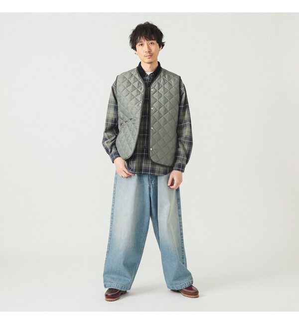 BEAMS「ワイドストレート バルーン デニムパンツ」|デニム|