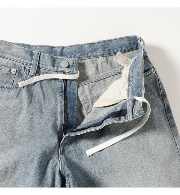 BEAMS「ワイドストレート バルーン デニムパンツ」|デニム|