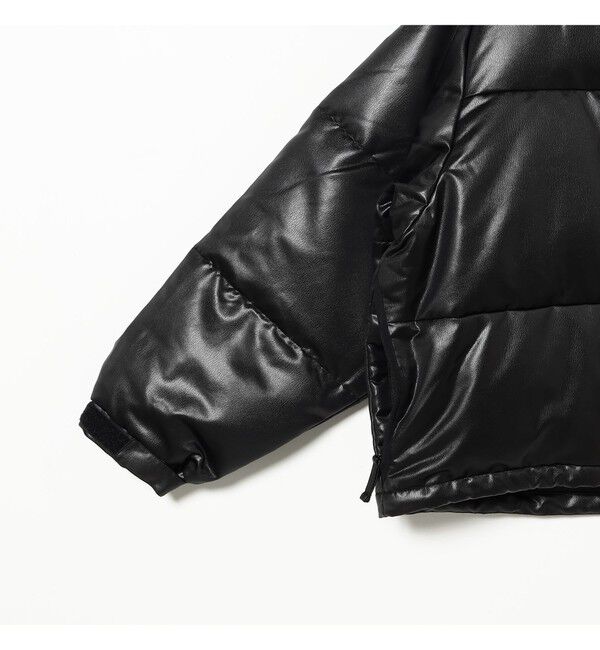BEAMS「レザーライク ダウン ブルゾン」|ブルゾン・スタジャン|
