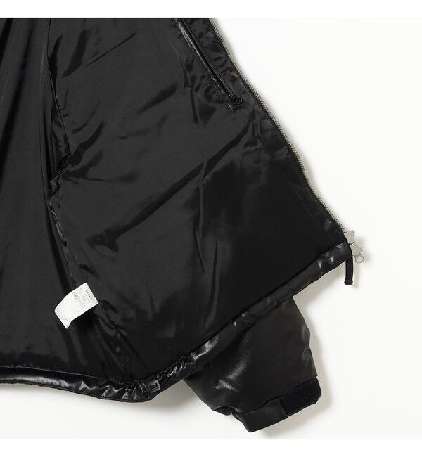 BEAMS「レザーライク ダウン ブルゾン」|ブルゾン・スタジャン|