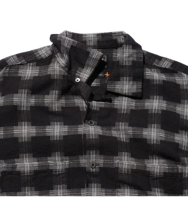 BEAMS PLUS「Open Collar Brushed Satin Plaid」|シャツ・ブラウス|